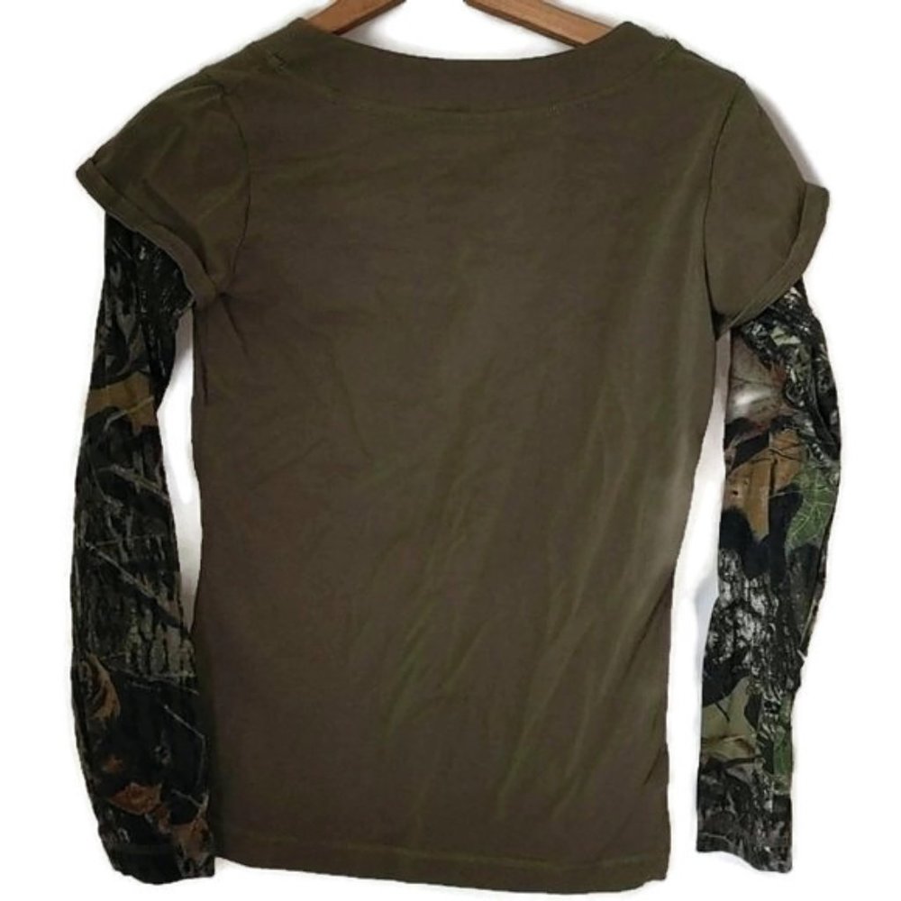 Mossy Oak Women's Size S Long Sleeve Camo Print Shirt - Picture 5 of 6